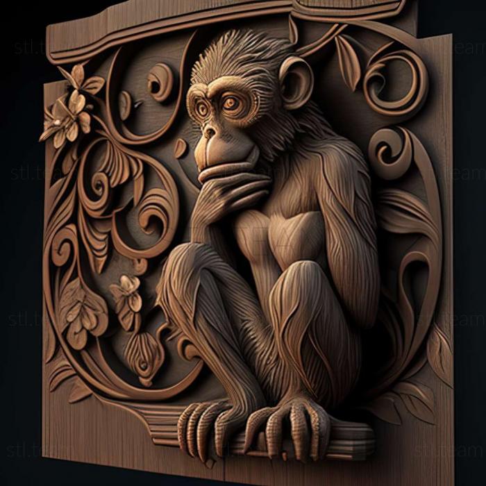 monkey 3d model